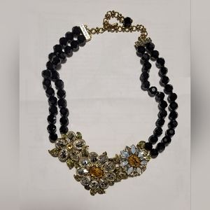 Heidi Daus Glorious Garden Multi Stone Flower Necklace
